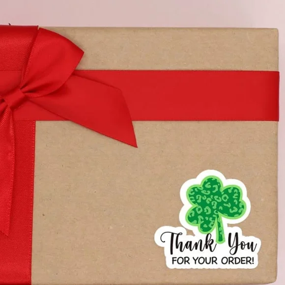 50 ct. Thank You for Your Order Patrick's Day Sticker  Cute Business Sti… - Picture 5 of 8